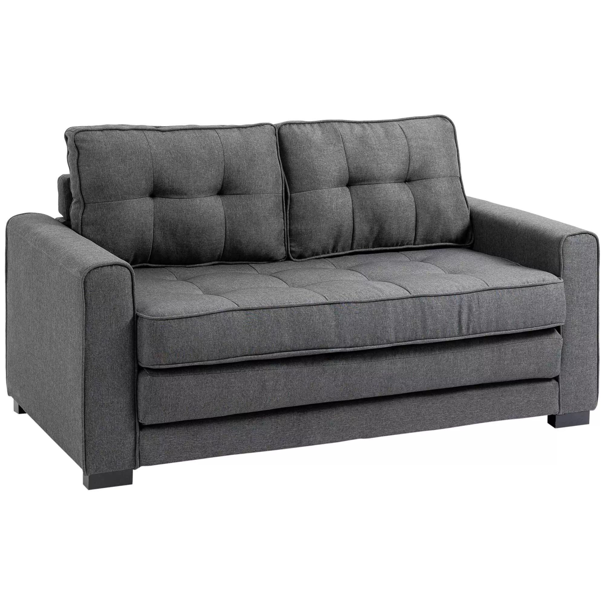 Miegamoji sofa su patalynės dėže, pilka, 147,5 x 75 x 85 cm