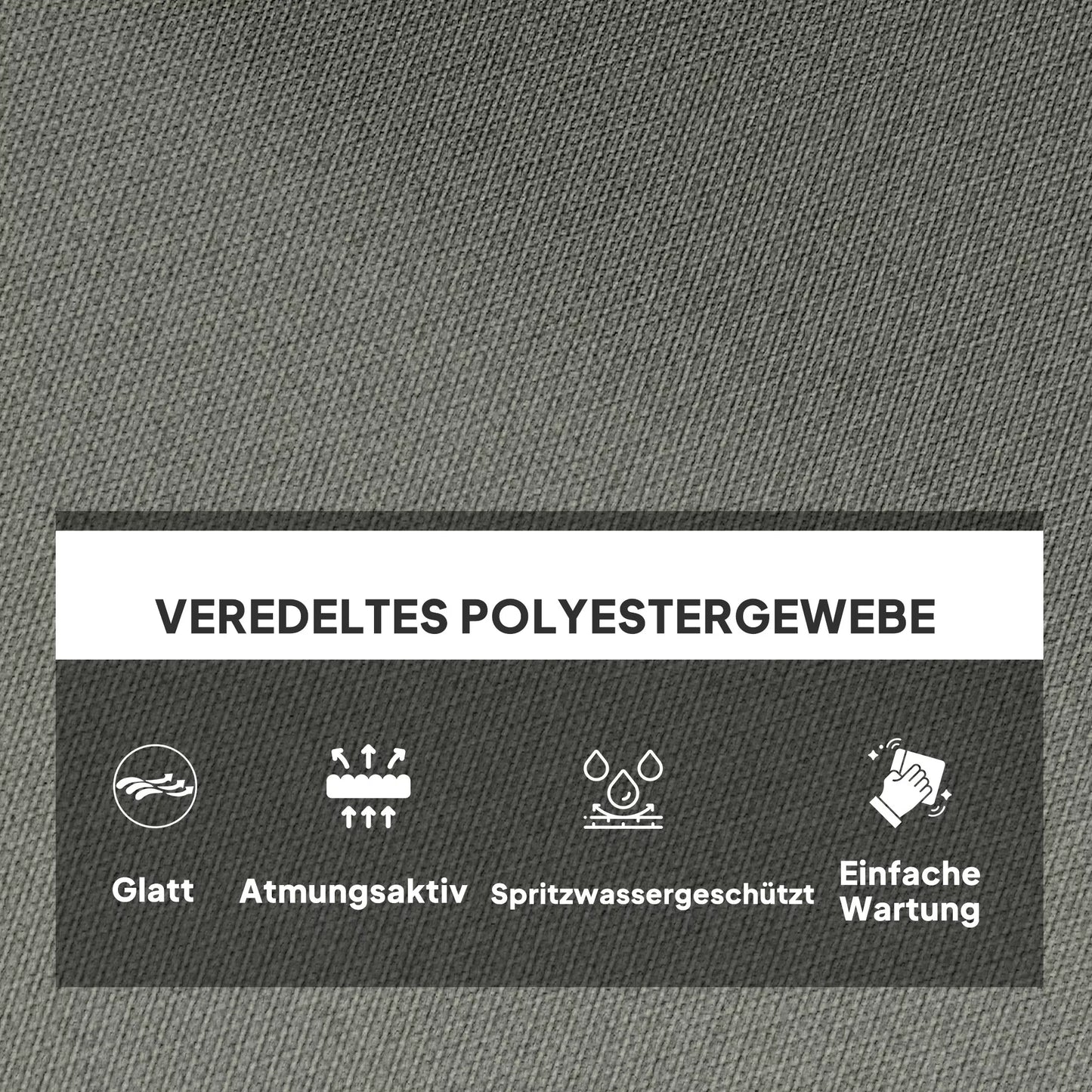 Sėdynės pagalvėlė lauko krepšiniams ir supamiems krėslams, lauko pagalvėlė, pilka