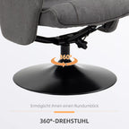 360° pasukamo fotelio infografika