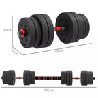 2 viename Hantelių rinkinys 30 kg, reguliuojama trumpoji ir ilgoji štanga, profesionalus "Dumbbell" jėgos treniruoklis, juodos spalvos