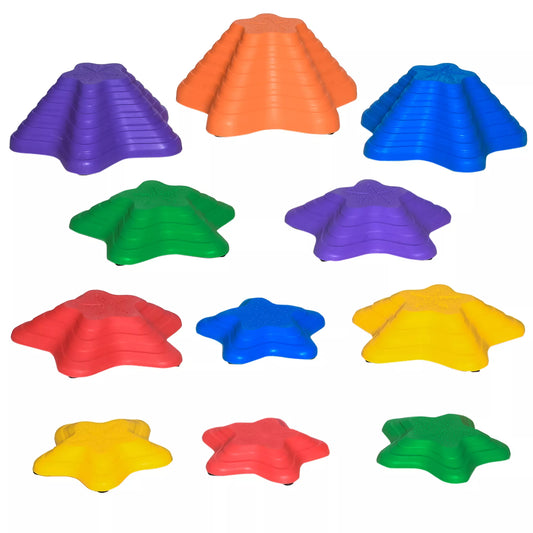 Balansavimo akmenys, pakopų akmenys, 11 vnt., sukraunami, neslystantys, tvirti, skirti naudoti viduje ir lauke, atlaiko iki 80 kg