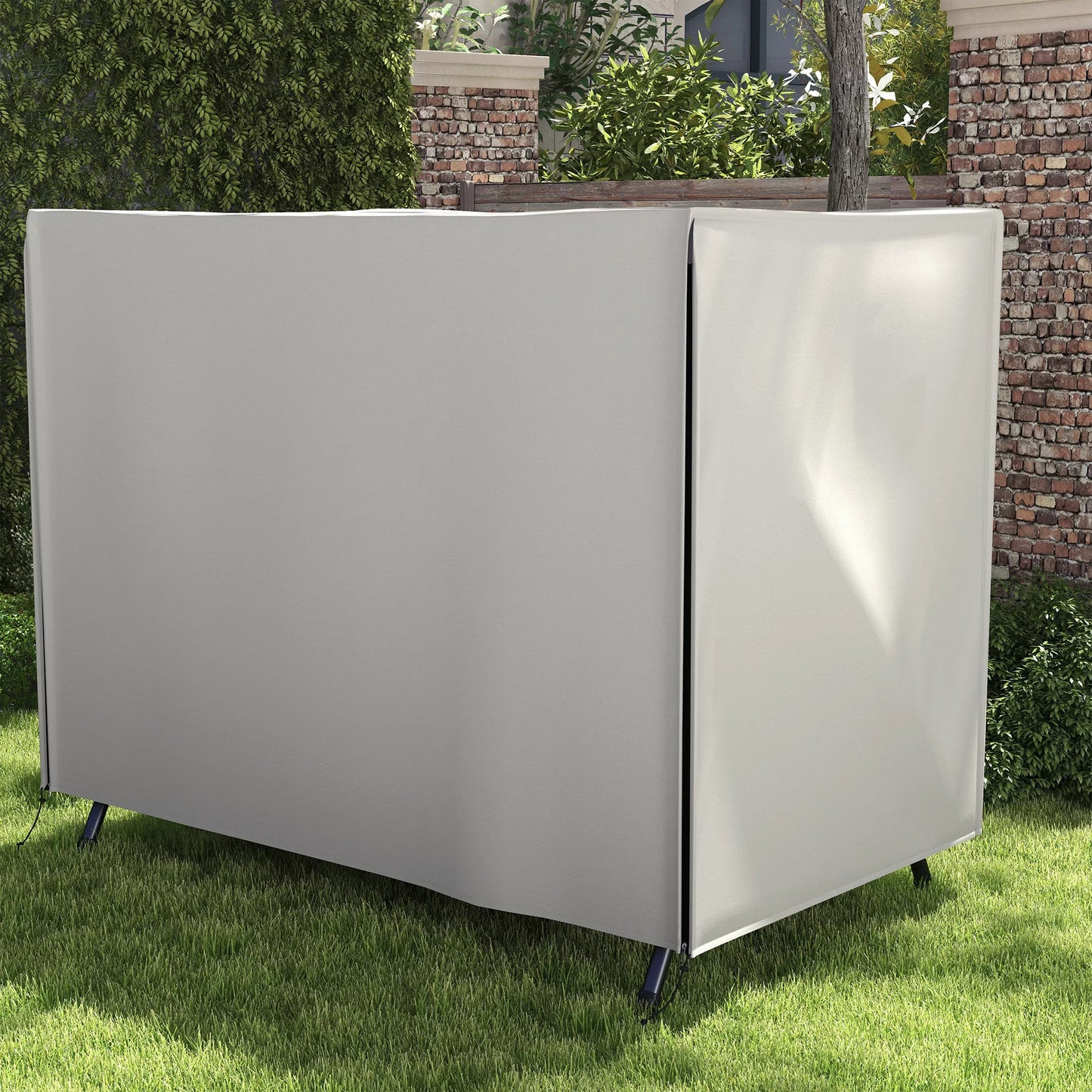 Apsauginis užvalkalas sodo supynėms, atsparus plyšimui, atsparus oro sąlygoms, su Tex-Lock sistema, 205x124x164 cm, pilkas