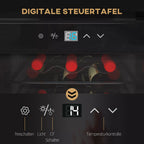 Šaldytuvo informacinė grafika apie skaitmeninį valdymą