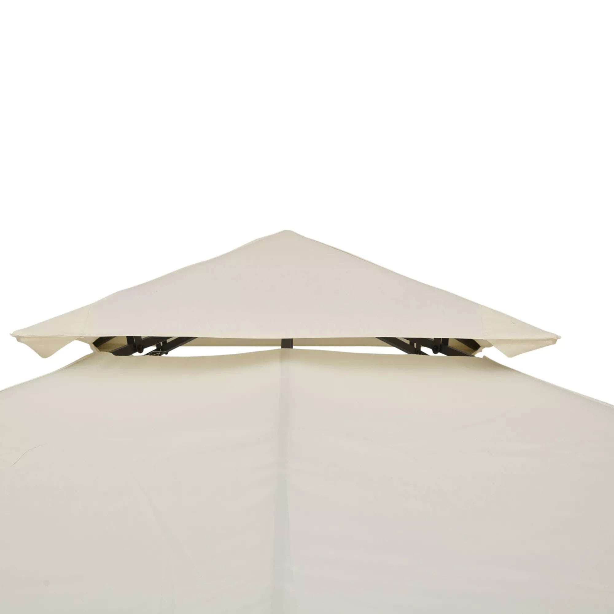 Paviljono stogas 3 x 3 m, vandeniui atsparus, kreminės baltos spalvos