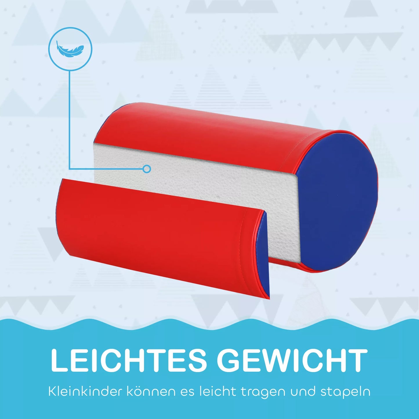 Minkšti blokeliai, žaislai laipiojimui ir ropojimui, dirbtinė oda, EPE putplastis, daugiaspalvis, įvairių formų