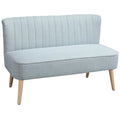 2 vietų sofa, minkšta apmušalai, lengvai prižiūrimi apmušalai, iki 150 kg, 117 x 56,5 x 77 cm, šviesiai žalia