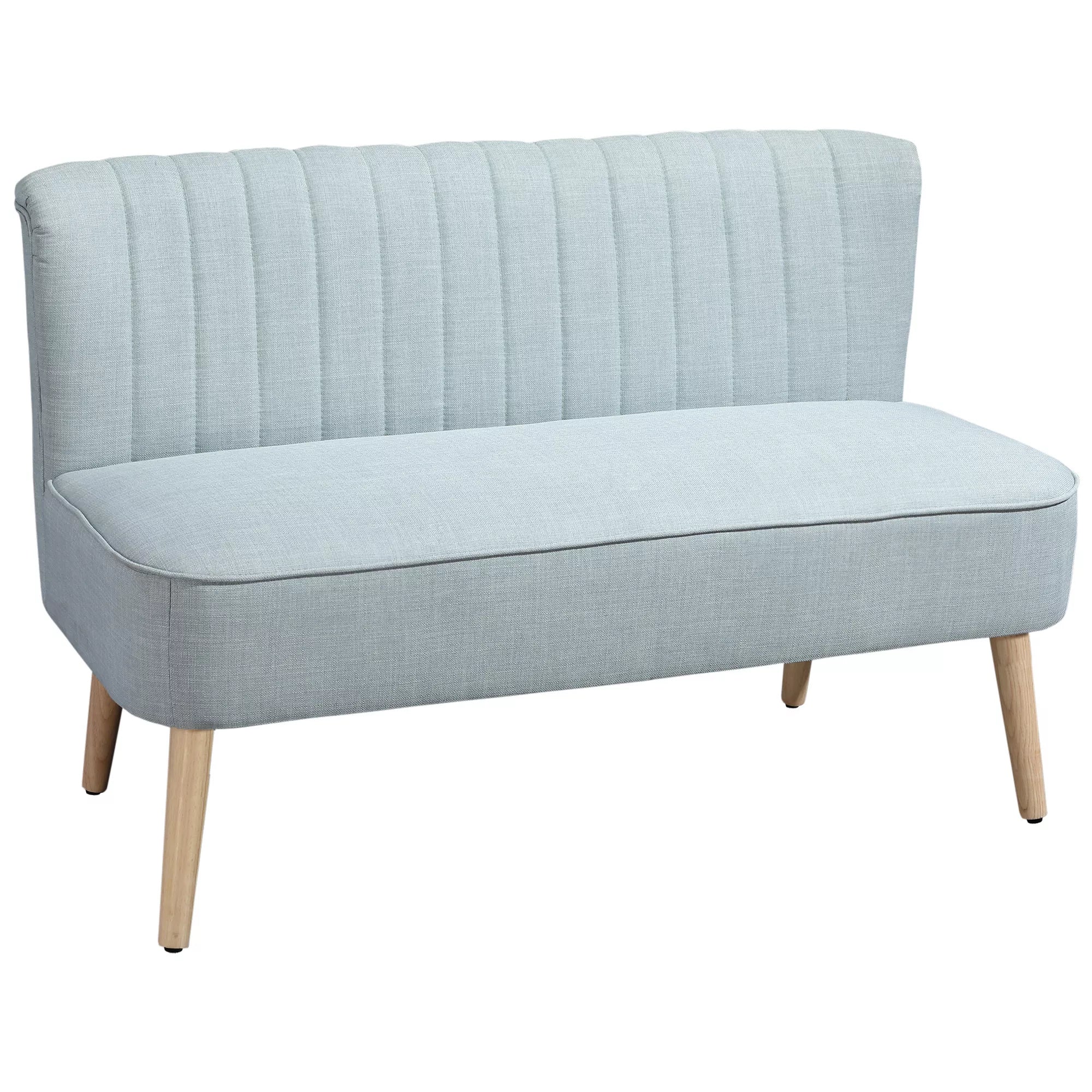 2 vietų sofa, minkšta apmušalai, lengvai prižiūrimi apmušalai, iki 150 kg, 117 x 56,5 x 77 cm, šviesiai žalia