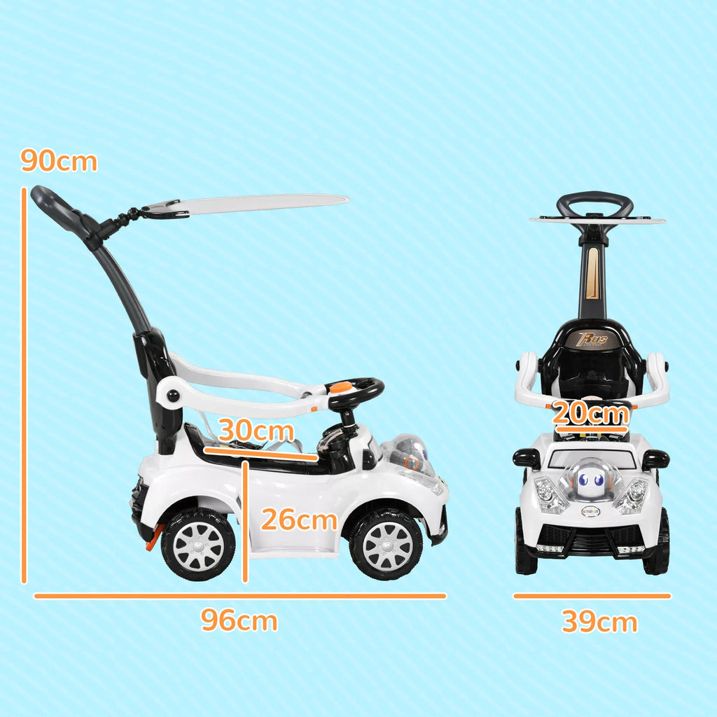 Stumiamo automobilio matmenų schema: 96 cm ilgis, 39 cm plotis, 90 cm aukštis su rankena