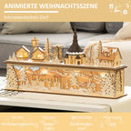 Kalėdinė dekoracija – Kalėdų kaimelis, 10 LED, 45 × 10 × 25 cm