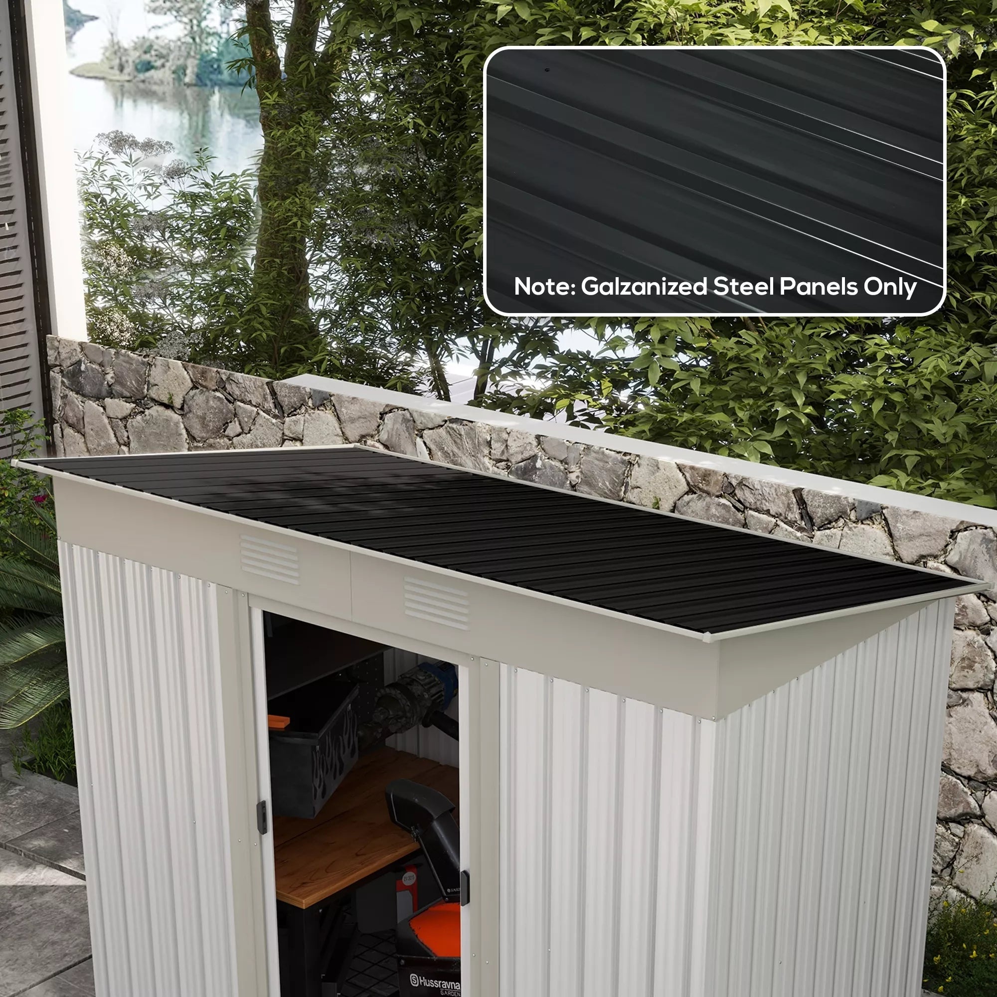12 vnt. trapecinės skardos 129x45cm 7m² cinkuotos stogo dangos 0,25 mm atsparios oro sąlygoms, tamsiai pilkos spalvos profiliuotos skardos