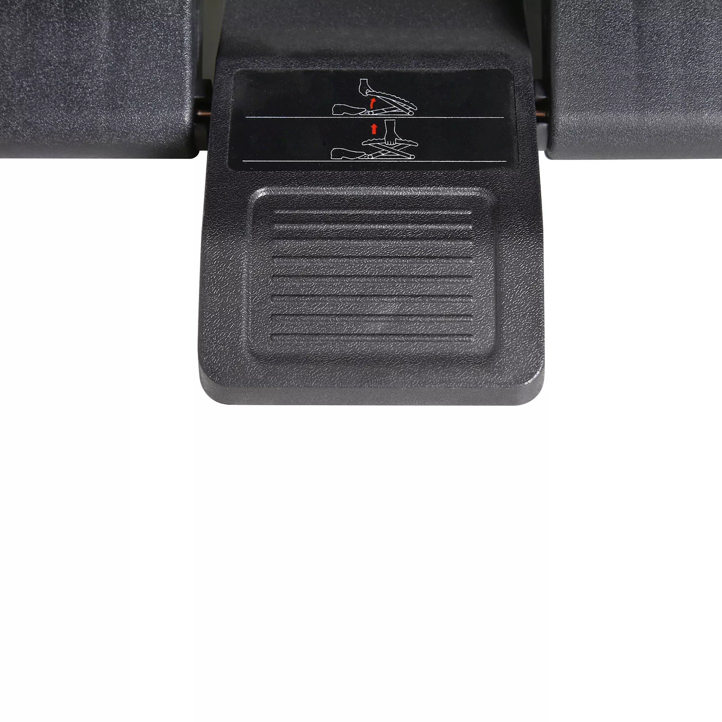 Pėdų atrama, pėdų atrama, reguliuojamas aukštis, 0-30° pakreipiamas, juodas