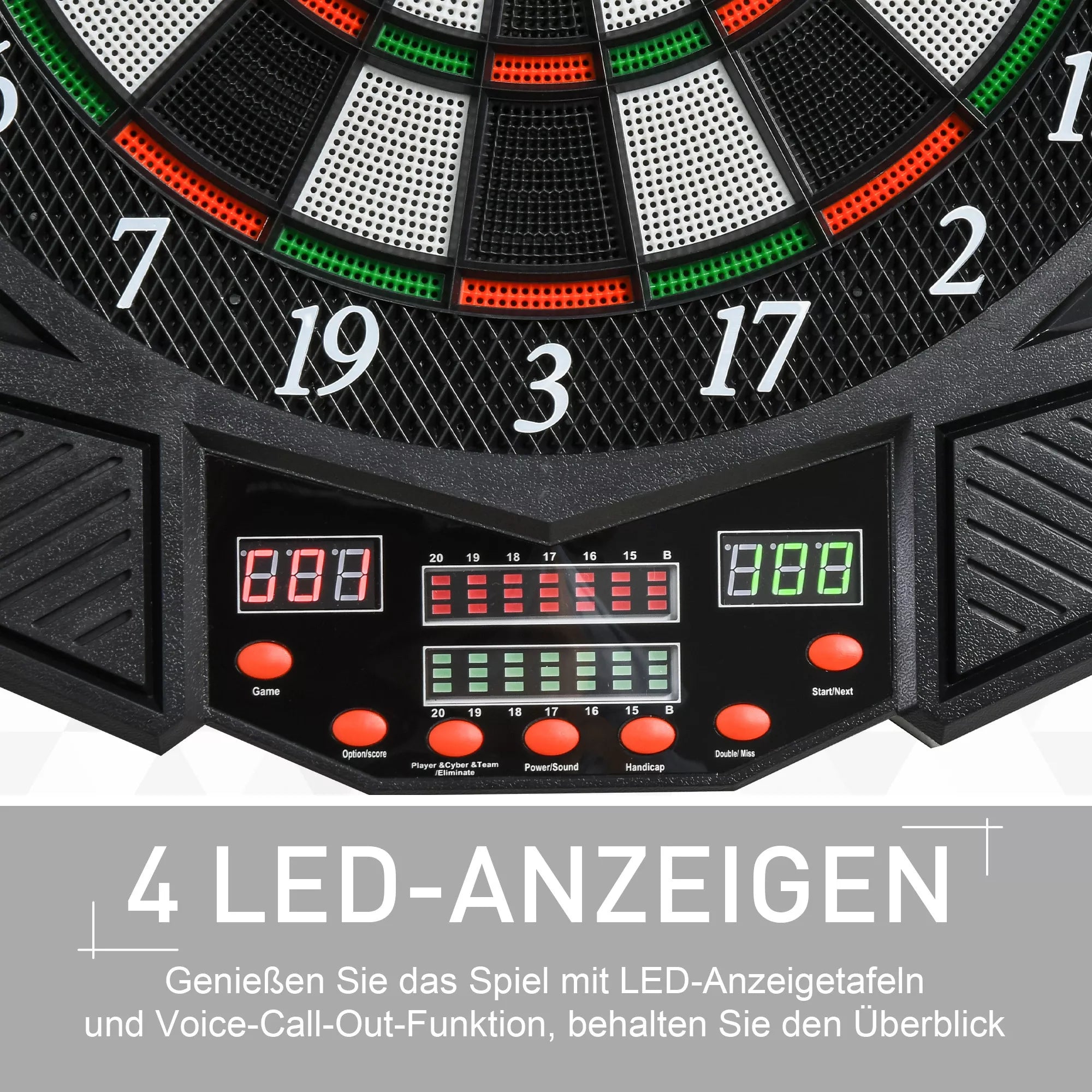Elektroninis dartų taikinys Dartboard su balso pranešimais Anglų kalba LED indikatoriai 12 dartų 27 žaidimai 216 variantai Dartų automatas su durelėmis Dartų taikinys rinkinys iki 8 žaidėjų