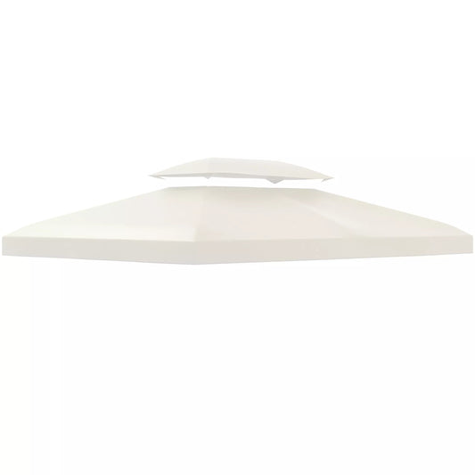 Atsarginis stogas metaliniam paviljonui 3x4m, atsparus vandeniui, su dvigubu stogu, pakeičiamas sodo paviljonui, vakarėlio palapinei, poliesterio, kreminės baltos spalvos