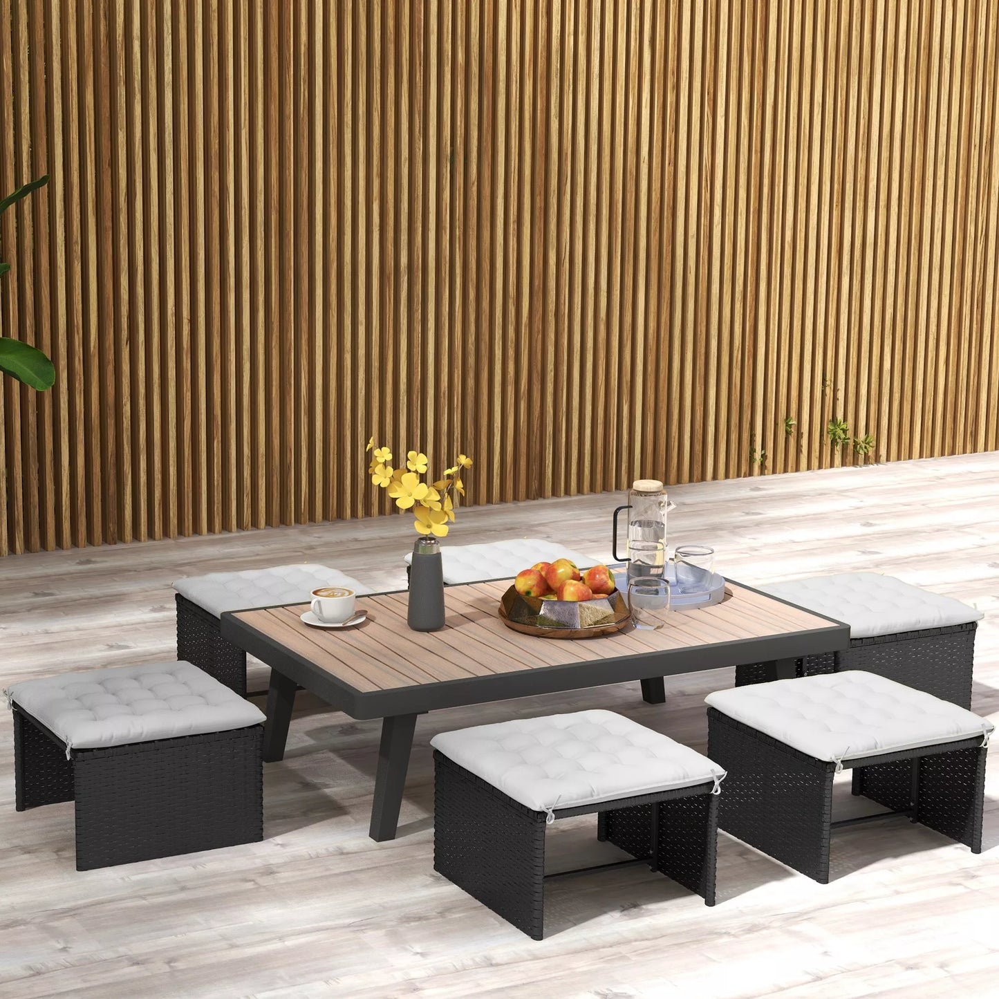 Sodo kėdės užvalkalas, sėdynės pagalvėlė, su dygsniavimu, 40 x 40 x 4 cm, šviesiai pilkas