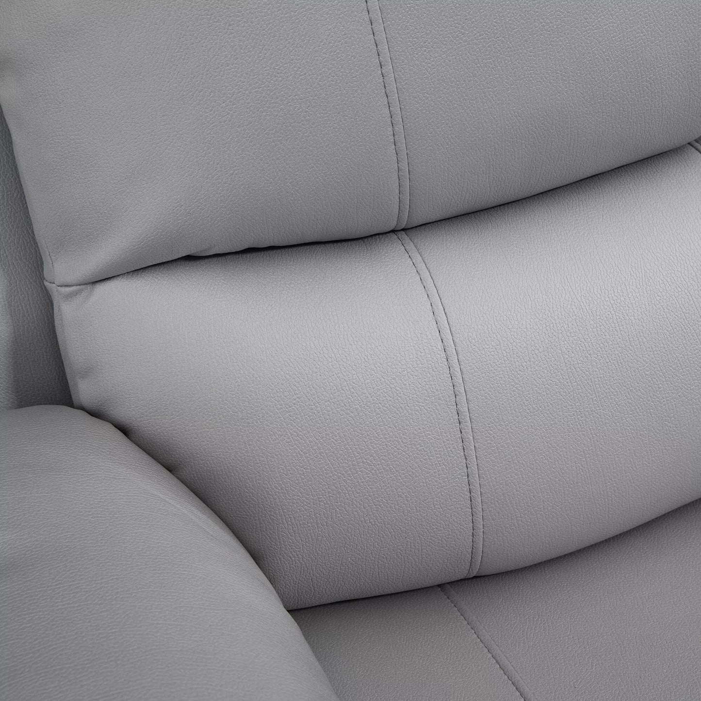 Poilsio krėslas, atlošiamas krėslas, reguliuojamas atlošas, pasukamas, supimosi funkcija, su kojų atrama, plienas, pilkas, 93 x 100 x 98cm