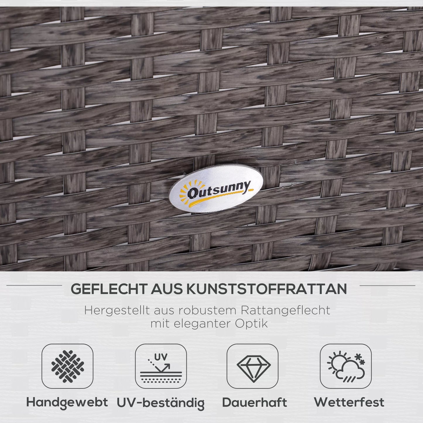 5 dalių poliratano lauko baldų komplektas, svetainės baldų komplektas, poilsio zonos komplektas su pagalvėlėmis, tamsiai pilkas, 2 x fotelis, 1 x kavos staliukas, 2 x pufas