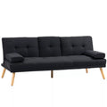 Sofa-lova su reguliojamu atlošu ir staliuku, 181 cm, pilka