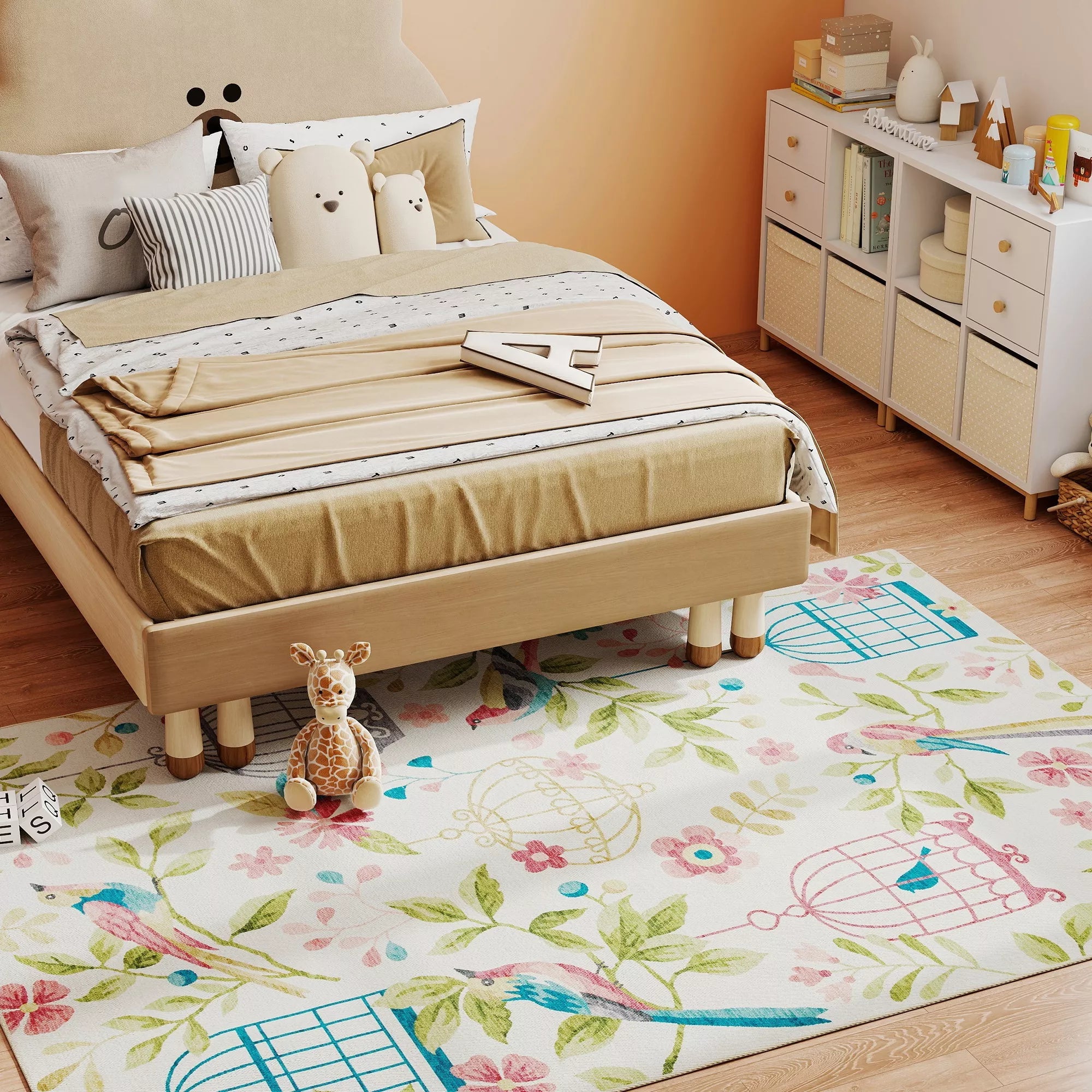 Kilimas, universalus, poliesteris, lengvai prižiūrimas, neslidus, spalvotas