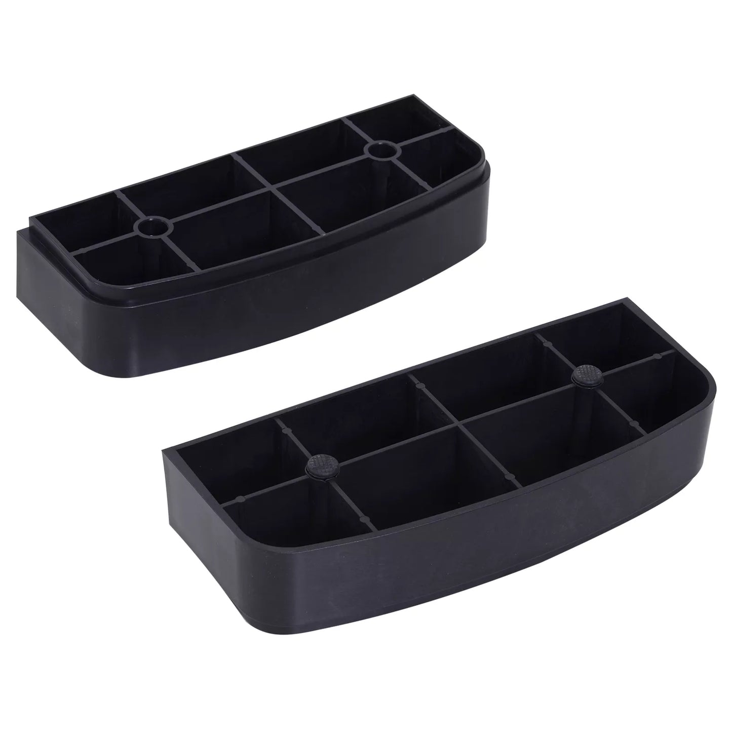 Aerobikos pakyla 2 pakopų, reguliuojamas aukštis 10-15cm, neslystantis treniruočių laiptelis, mini pakyla namams, biurui, juoda+pilka