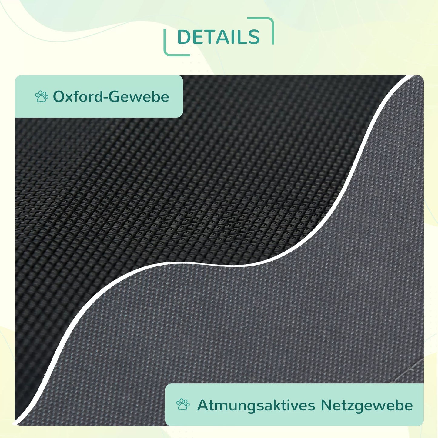 Paaukštinta šunų lova su baldakimu, naminių gyvūnėlių lova, lauko šunų gultas su stogeliu, kvėpuojantis, taftos audinys, skirta stovyklavimui, pilka 92 x 76 x 90 cm