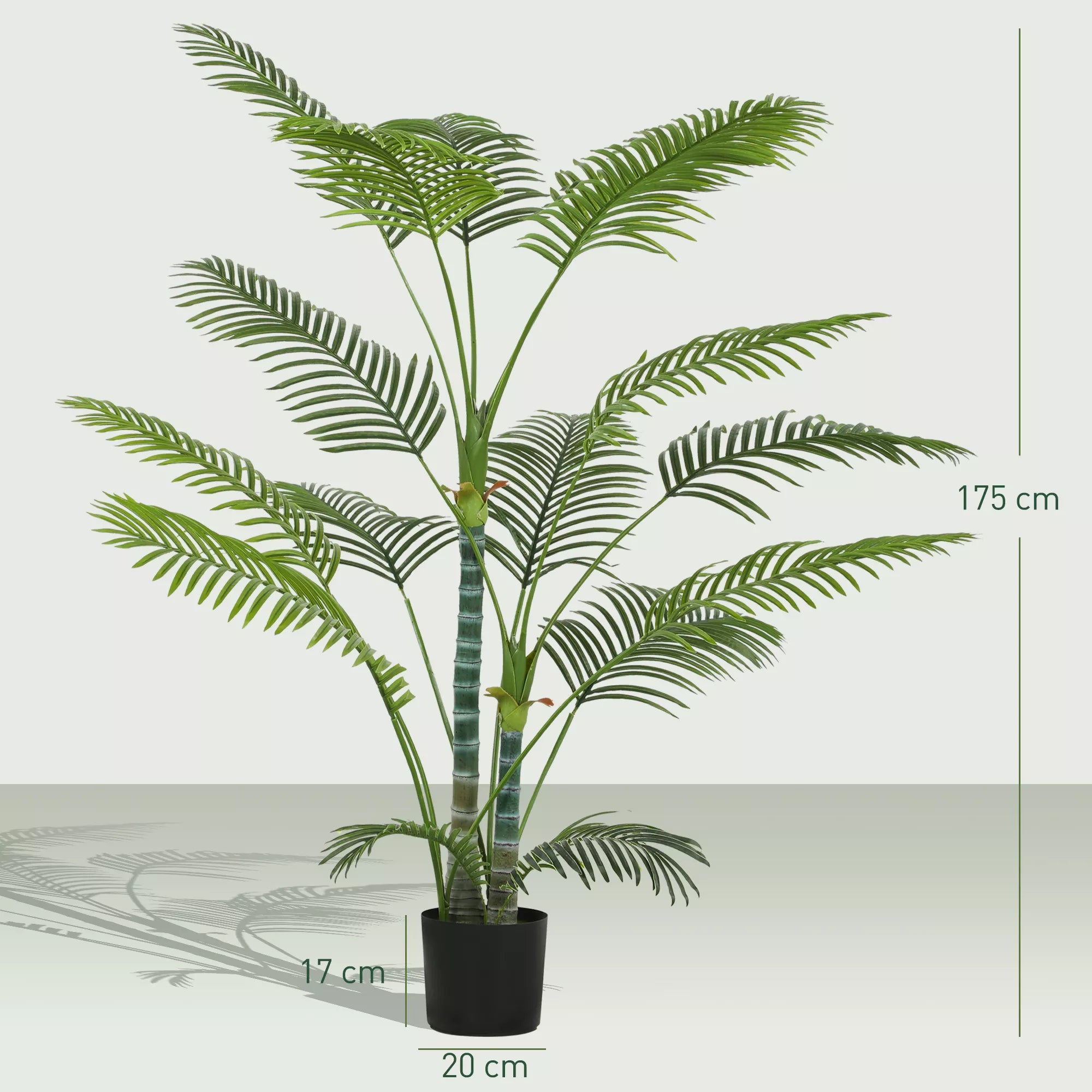 Dirbtinė palmė, 175 cm, žalia