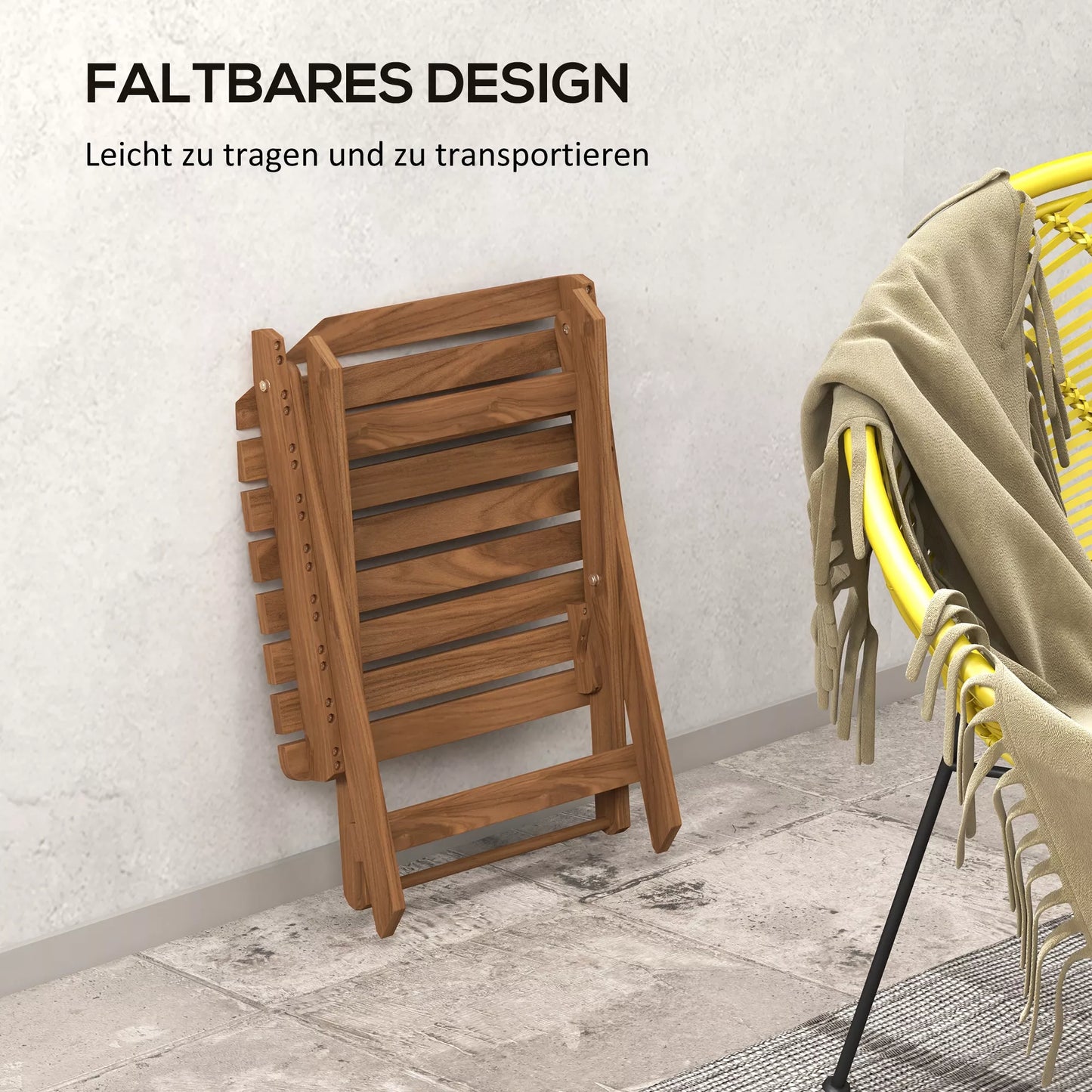 Terasos stalų rinkinys, 2 sulankstomi stalai iš akacijos medžio, 45x45x45 cm, tiko mediena