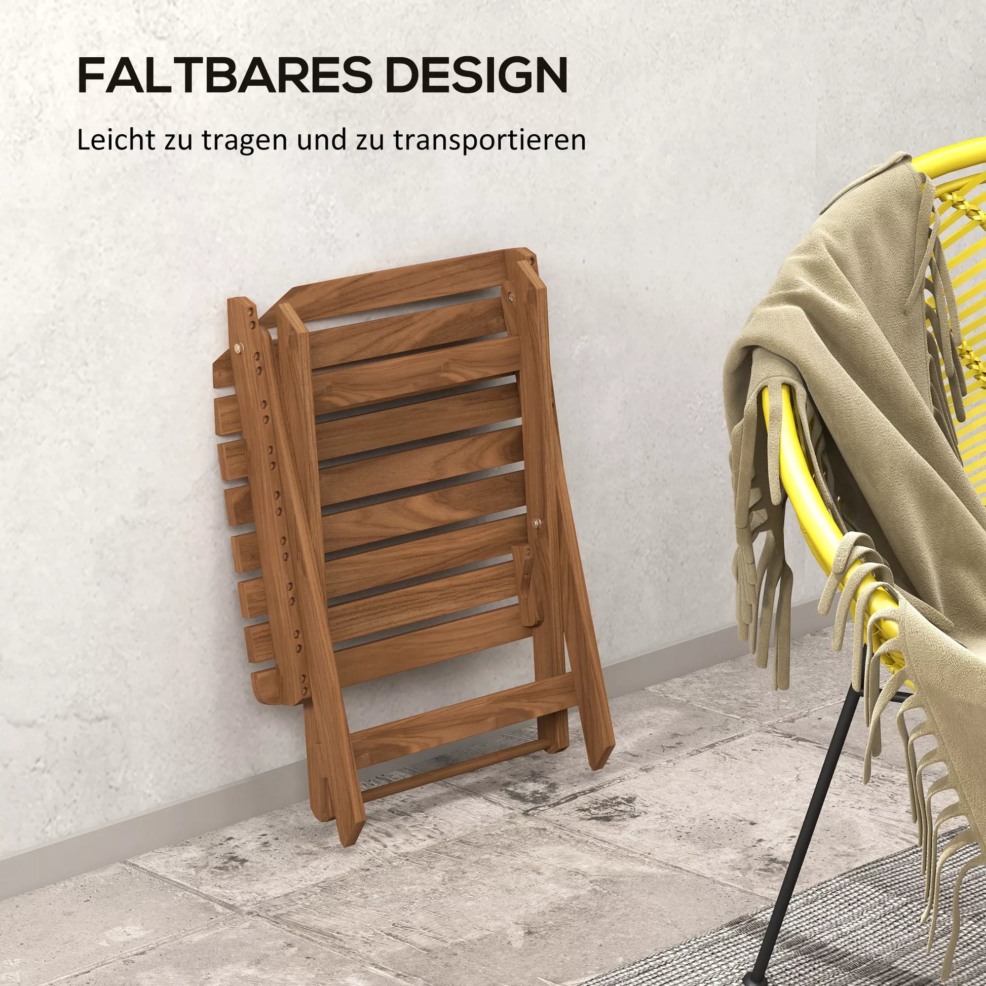 Terasos stalų rinkinys, 2 sulankstomi stalai iš akacijos medžio, 45x45x45 cm, tiko mediena