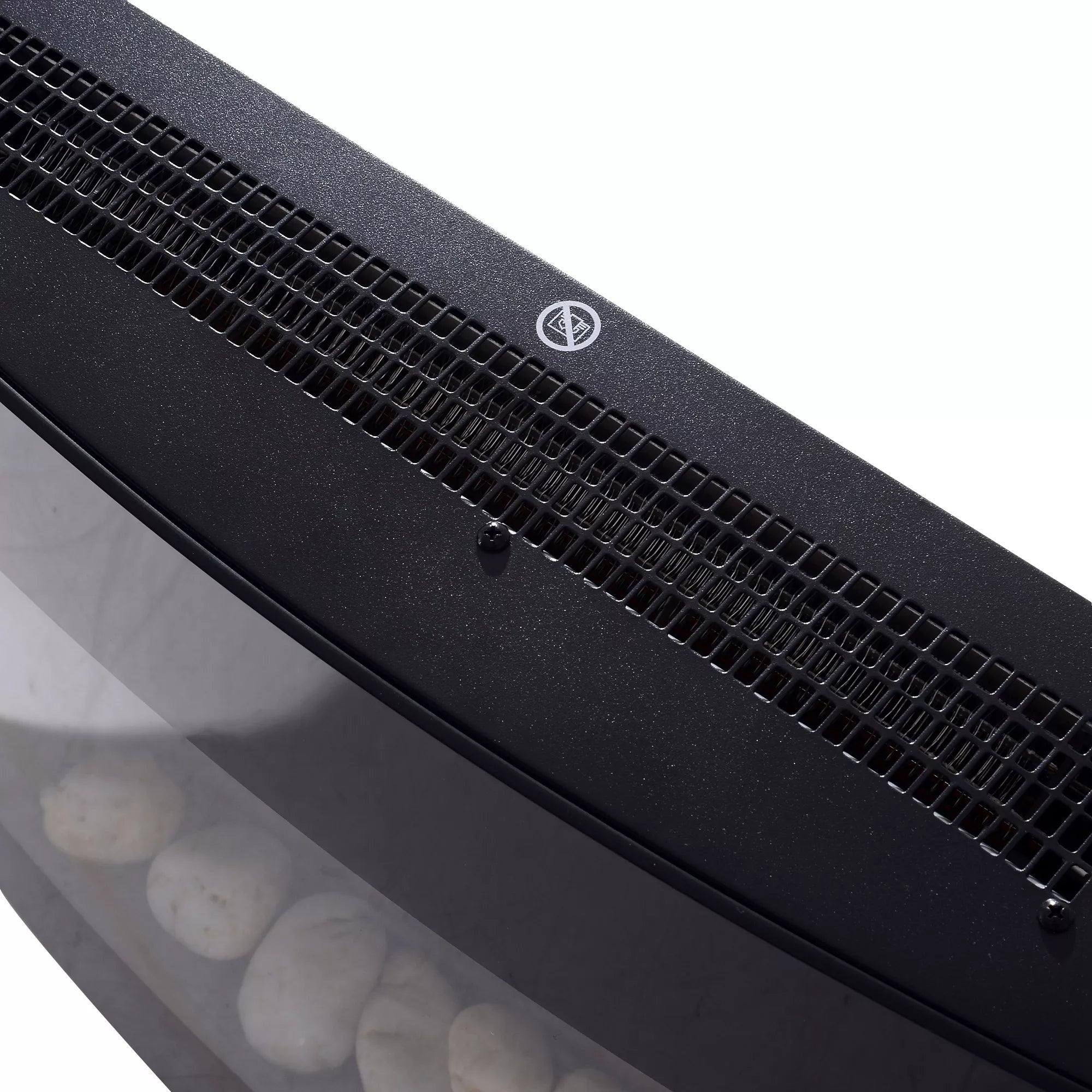 HOMCOM Elektrinis židinys su šildymu, elektrinis židinys su 3D liepsnos efektu, 7 liepsnos spalvos, 900/1800 W, sieninis židinys su laikmačiu, dekoratyvinis židinys su nuotolinio valdymo pultu, juodas, 65 cm