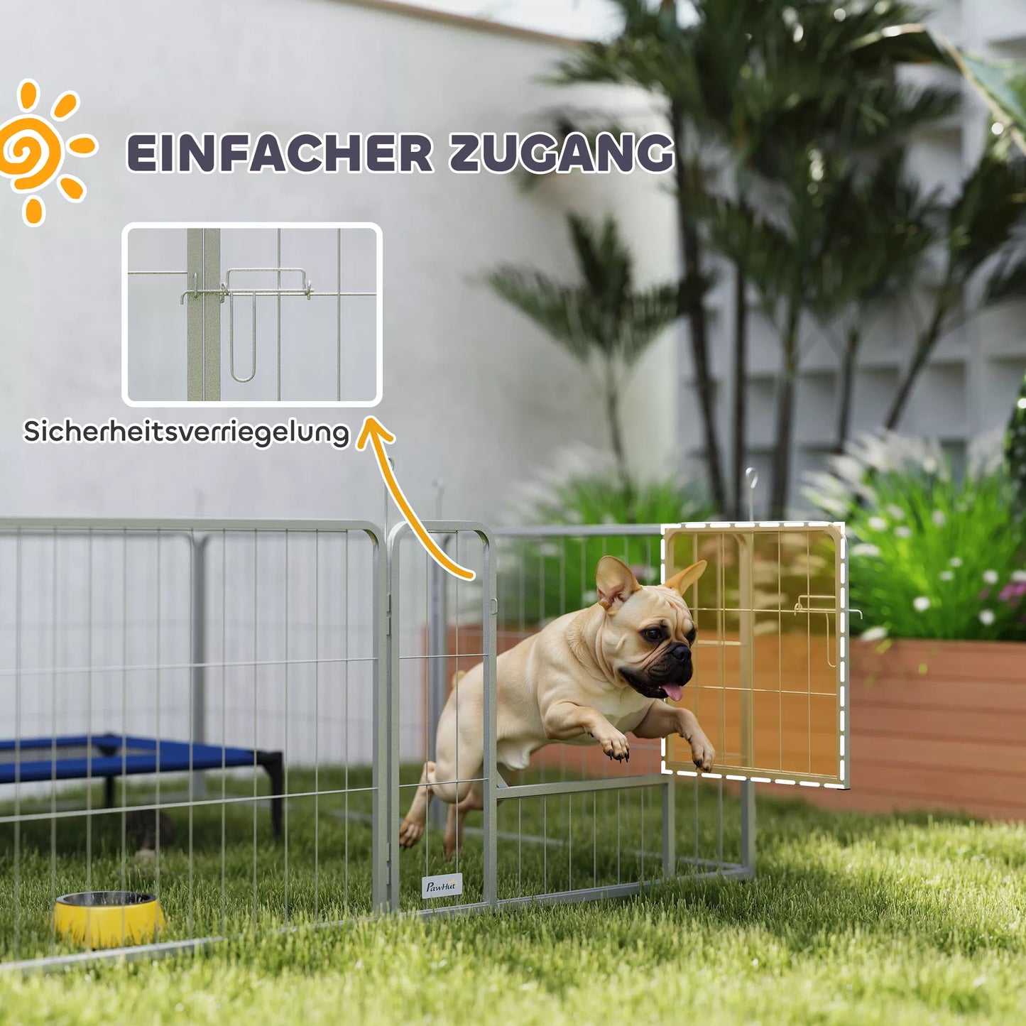 Gyvūnų aptvaras, šunų tvora, naminių gyvūnėlių žaidimų aikštelė, lankstus pritaikymas, nerūdijantis plienas