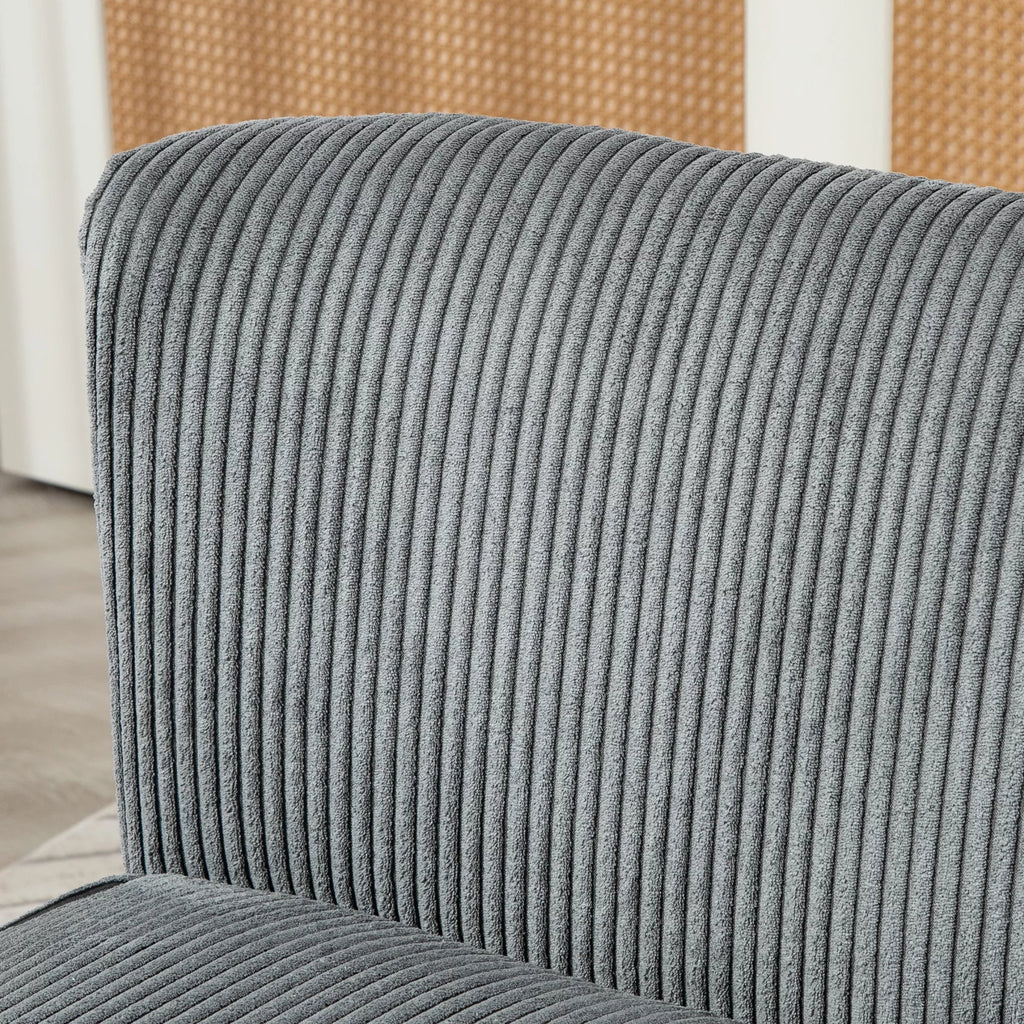 Dvivietė sofa, poliesteris, 117 x 56,5 x 77 cm, pilka