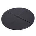 Pole dance kilimėlis, 5 cm storio apvalus plastikinis kilimėlis, skirtas pole dance pratimams, gimnastikai, jogai, juodos spalvos