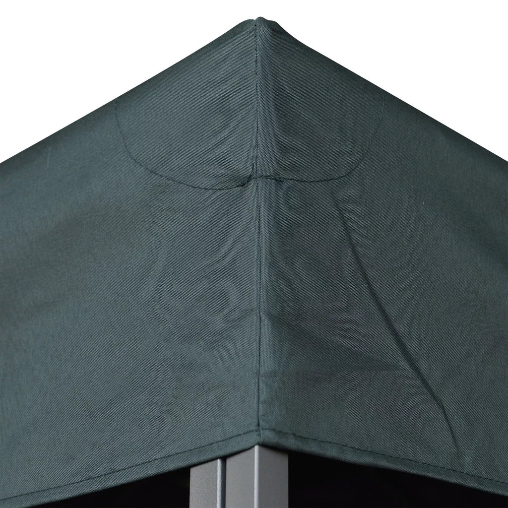Pavilion 3 x 3 m atsarginis stogas, vandeniui atsparus paviljono stogas su dvigubu stogu, drenažo angomis, atsarginis dangtis Atsarginės dalys sodo paviljonui Sodo palapinė Anglies pilkos spalvos