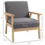 Fotelio schema su matmenimis 72, 70, 64 ir 51,5 cm