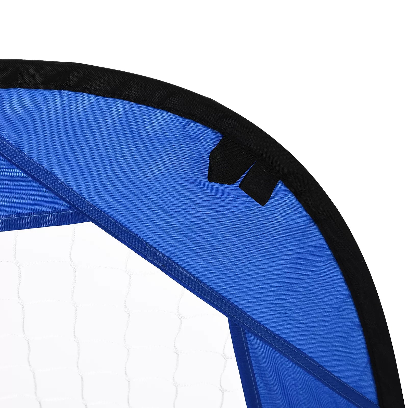 Sulankstomi futbolo vartai su nešiojimo krepšiu, mėlyni, 123 × 80 × 80 cm, 2 vnt.