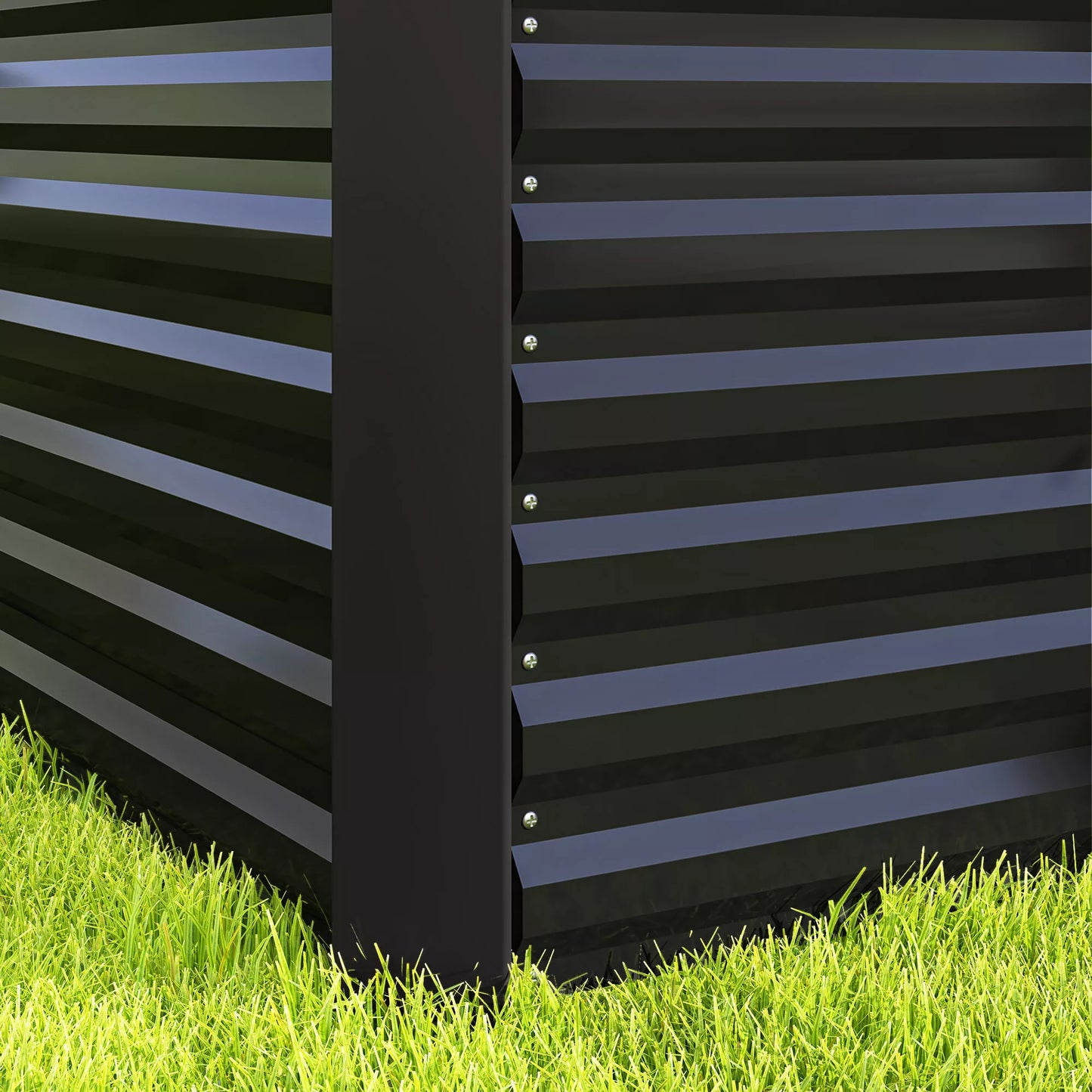 Aukštos lysvės, 2 vnt. rinkinys, gėlių dėžė, ypač gili, metalinė, 120 x 60 x 60 cm, tamsiai pilka