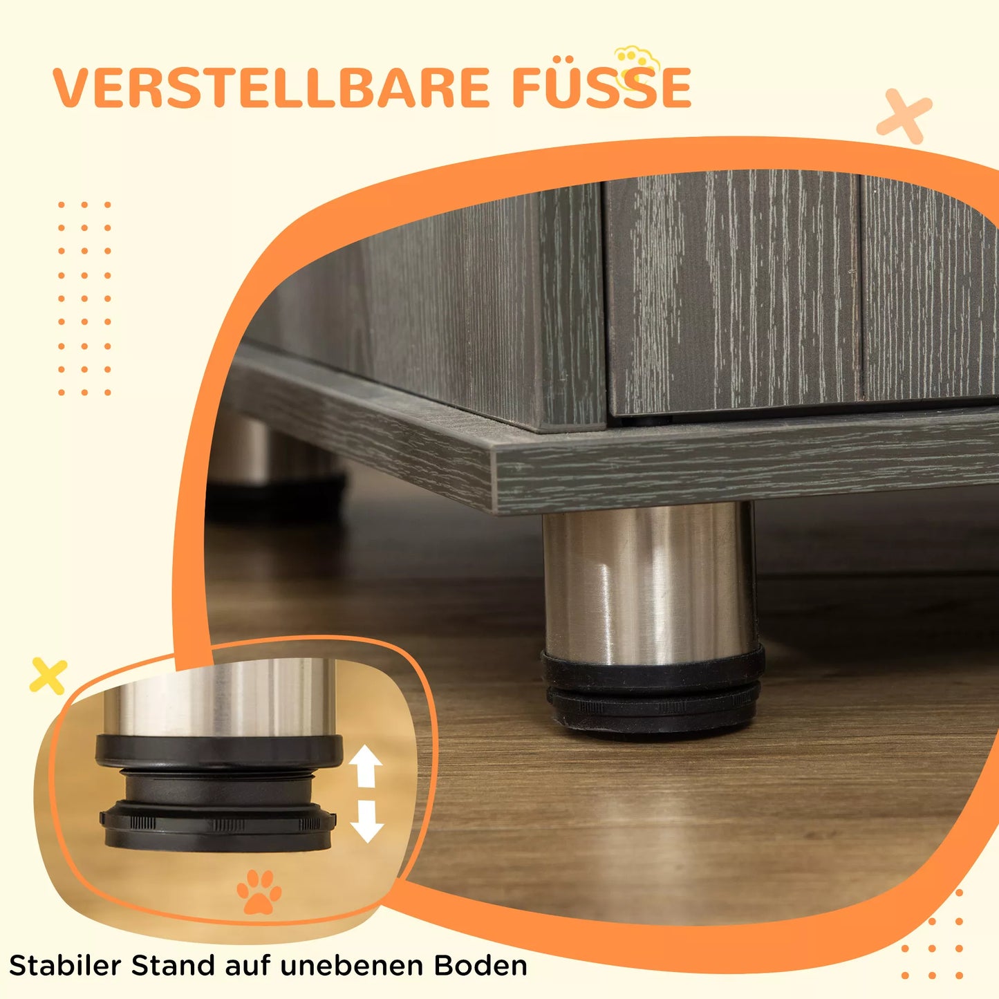 Šunų transportavimo dėžė, naminių gyvūnėlių dėžė, šunų namelis su užraktu, magnetinėmis durimis, šunų namelis su langu, dideliems šunims, 85 x 55 x 75 cm, pilka