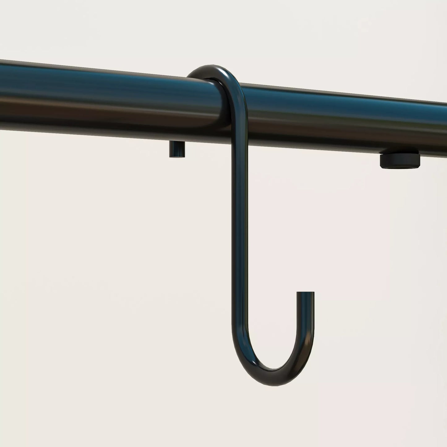 Gėlių lentyna, 3 pakopų augalų lentyna su pakabinimo kabliukais, metalinė lentyna gėlių vazonams, tinkama naudoti viduje ir lauke, juoda.