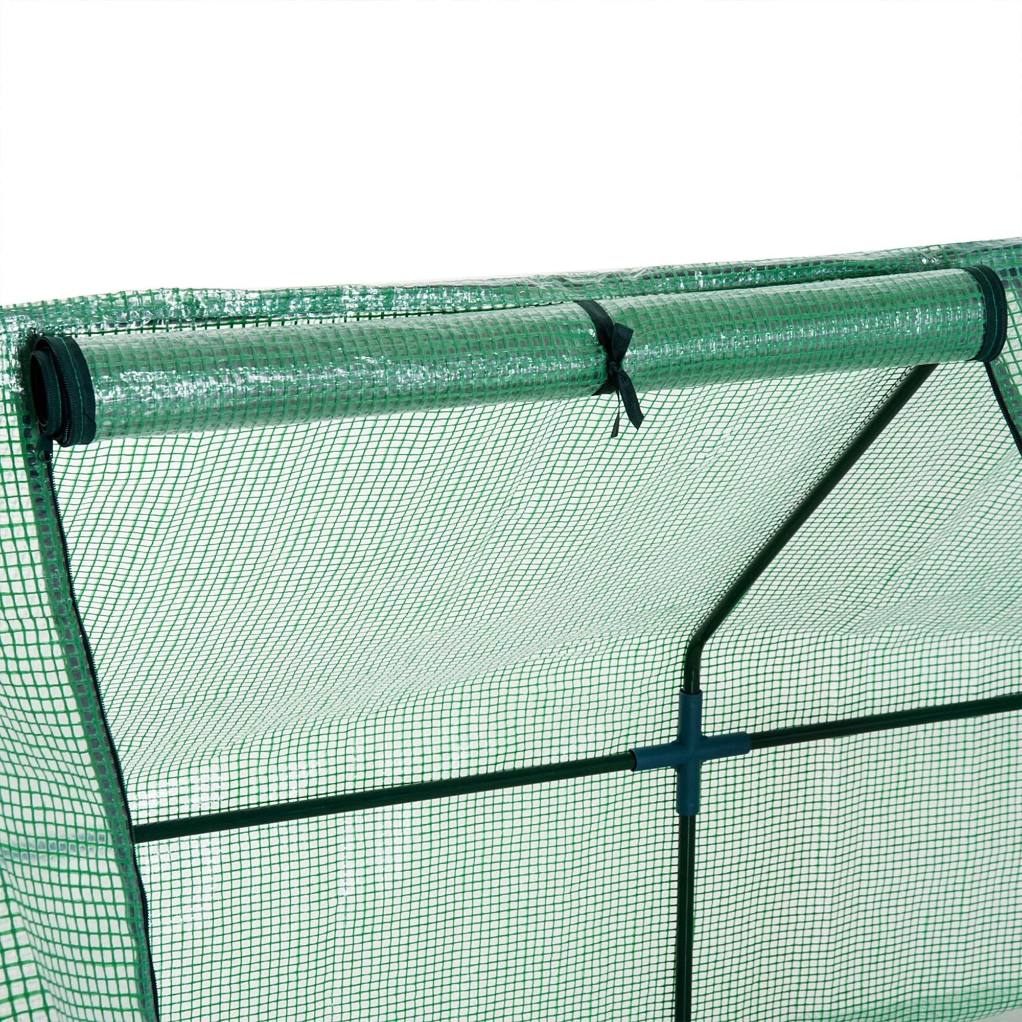Šiltnamis su 3 atverčiamais langais, PE tinkleliu, plieninis šiltnamis, šiltnamis balkonui, sodui, pomidorų šiltnamis 270x90x90 cm, pomidorų šiltnamis daržovėms, gėlėms, augalams, žalumynams