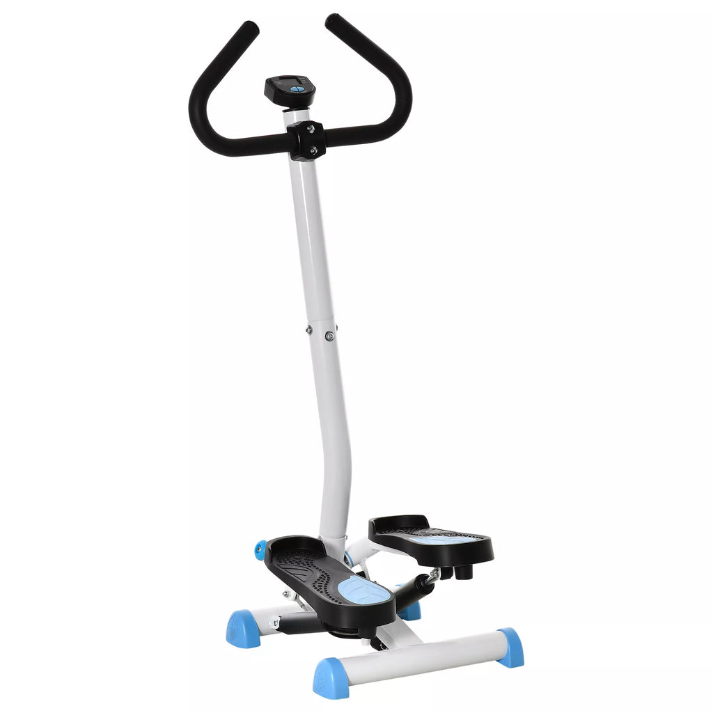 Steperis su rankena, iki 100 kg, mėlynas/juodas