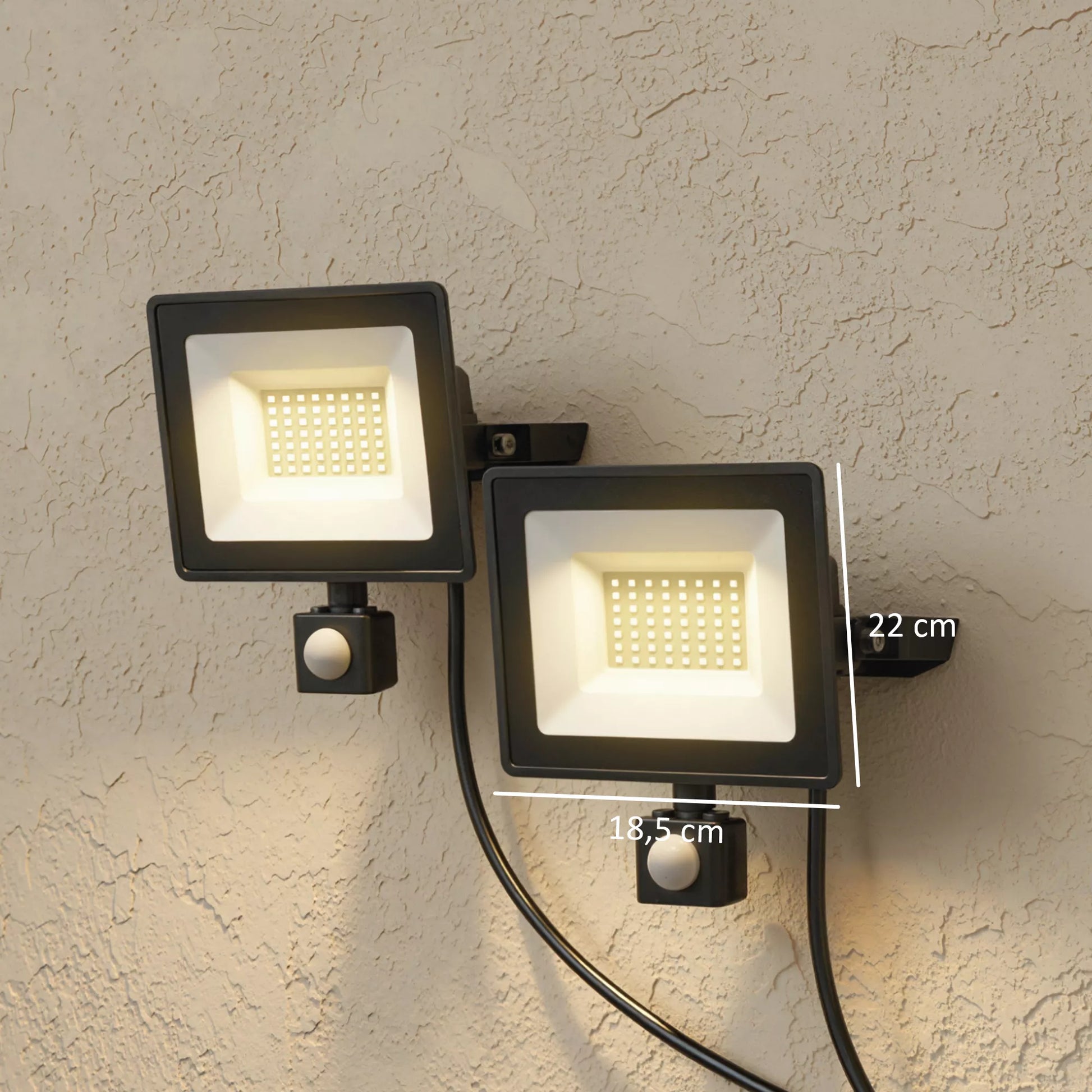 50 W darbo lempa, reguliuojama, 3 režimai, aliuminis, lankstus naudojimas, juoda