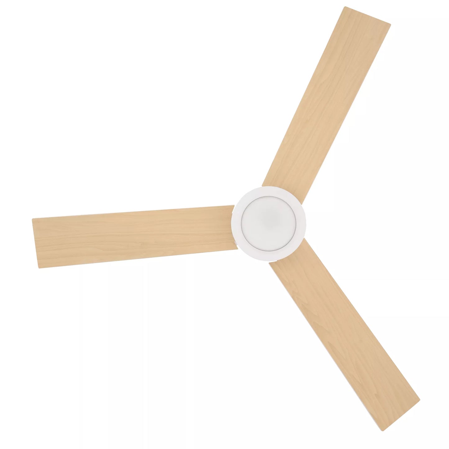 Lubų ventiliatorius su LED apšvietimu, 2-in-1 dizainas, su laikmačiu, nuotolinio valdymo pultu, lubų lempa su ventiliatoriumi, balta + natūralaus medžio spalva