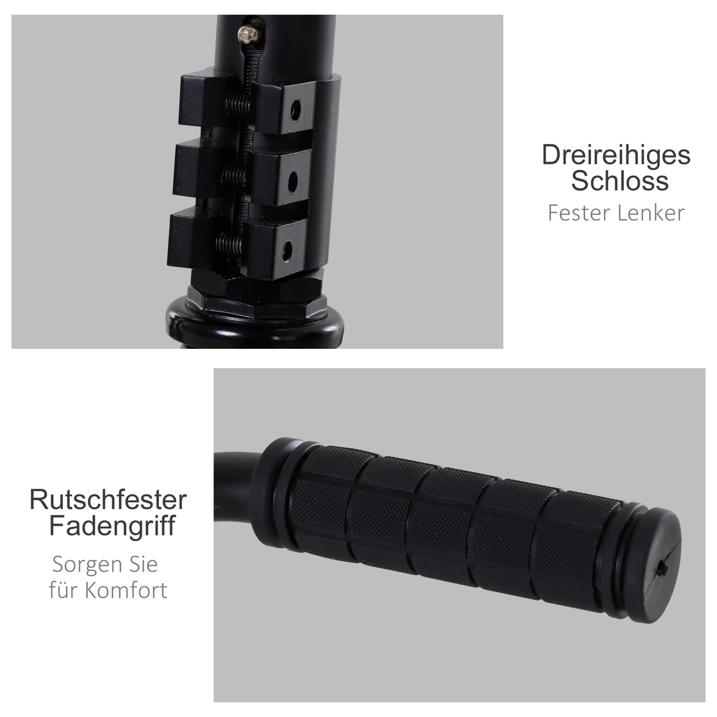 Pro Stunt Paspirtukas vaikams ir suaugusiems, Freestyle paspirtukas, 100mm PU ratukai, Aliuminio juodos spalvos, triukams