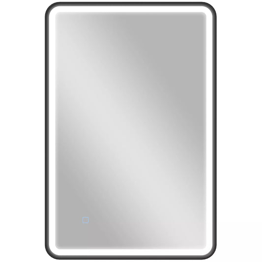 90 x 60 cm LED vonios veidrodis, apšvietimas, 3 spalvos, reguliuojamas, atminties funkcija, horizontalus ir vertikalus, juodas