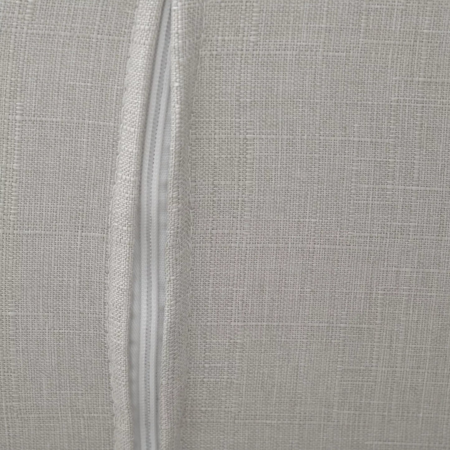 Poilsio krėslas su pakoja, lino išvaizdos apmušalas, medinis rėmas, iki 120 kg, šviesiai pilka/natūrali