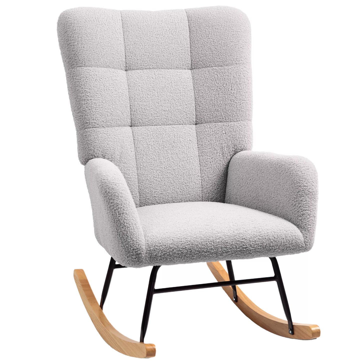 Supama kėdė, jaukus apmušalas, storas paminkštinimas, neslystanti, šviesiai pilka