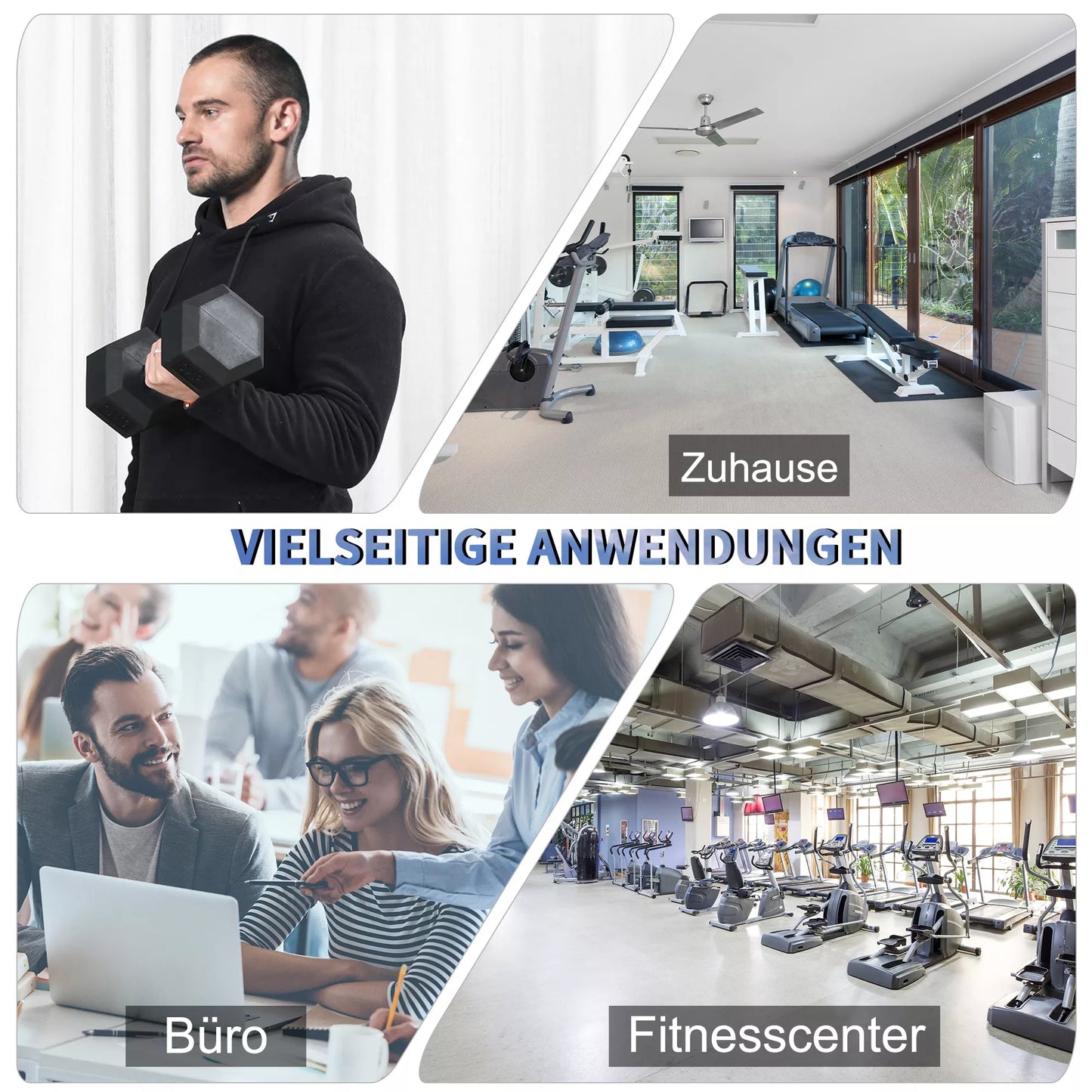 Svarmenys su rifliuota rankena, ketaus svarmuo, 1 x 15 kg, svarmenys vyrams ir moterims, hantelis namams, sporto salei, jėgos treniruotėms