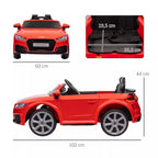Schema su automobilio matmenimis: 102 × 60 cm, aukštis 44 cm