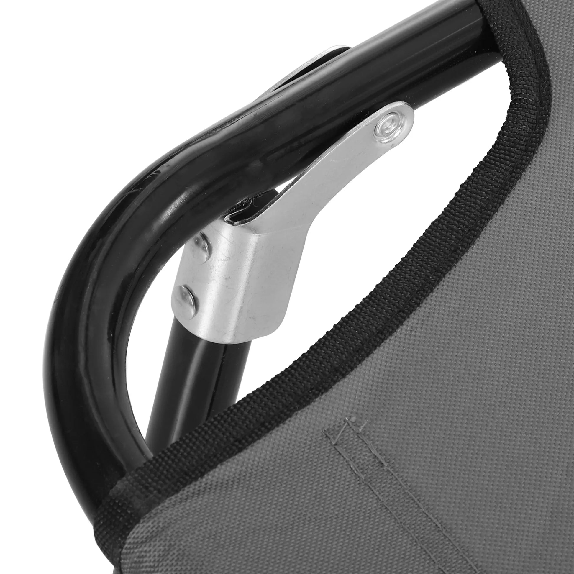 Gultas, 5 pakopų reguliuojamas atlošas, greitai džiūstantis, metalinis rėmas, 188 x 56 x 28 cm, pilkos spalvos