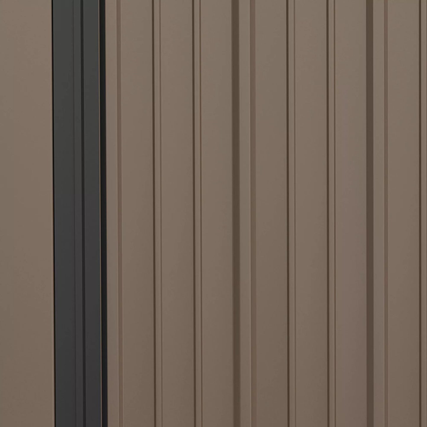 Sodo namelis 1,34 m² Sandėliukas su vienšlaitu stogu, užrakinamas, sodui, iš cinkuoto plieno 161,5 x 94,5 x 196 cm, rudas