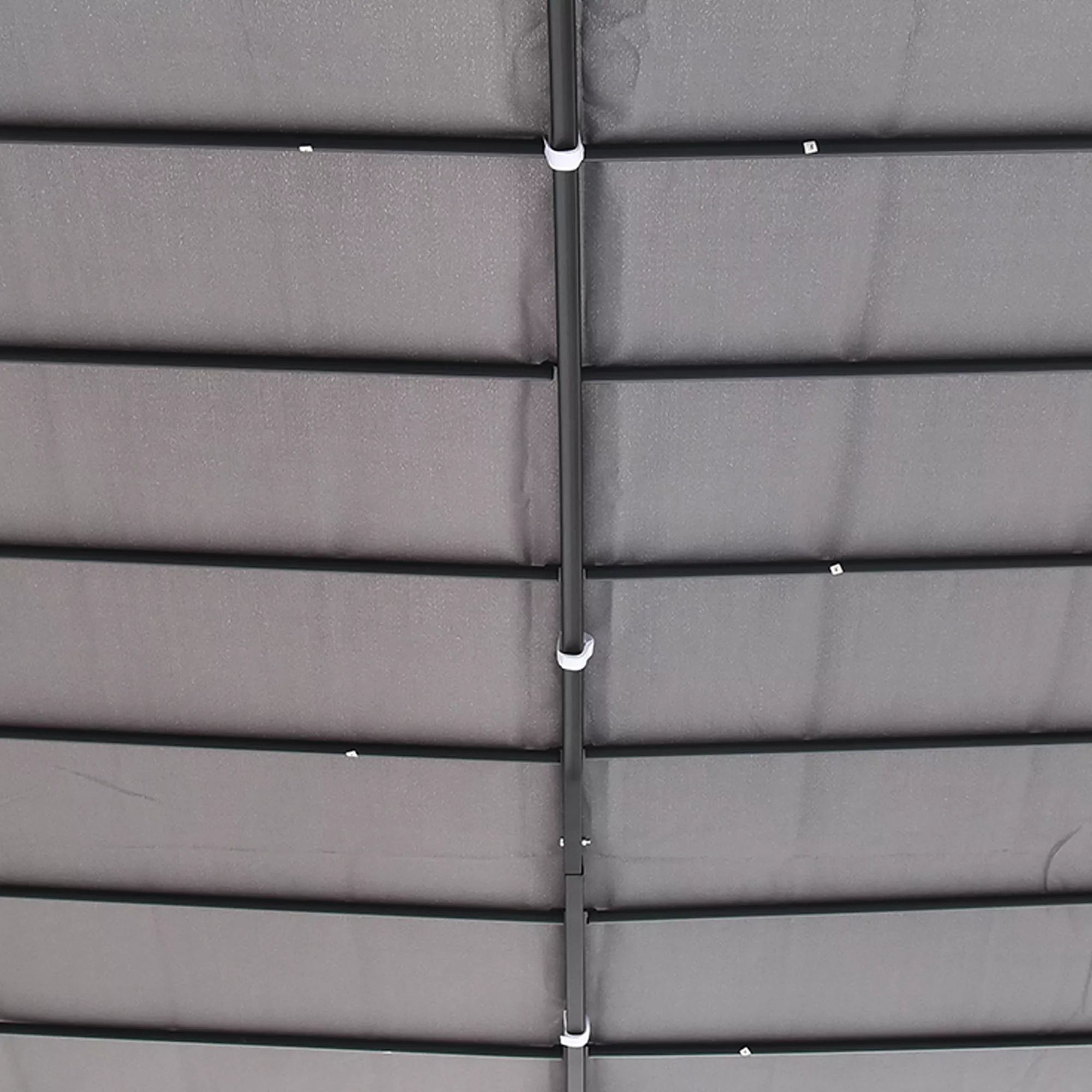 Pergola, sodo pavėsinė, pavėsinė, stogas, palapinė, metalinė, pilka, 297x297 cm